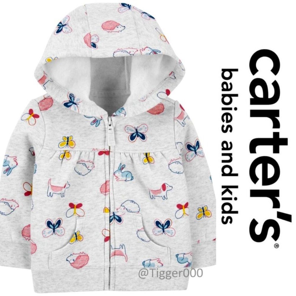CARTER's Baby Girl Zip-Up Fleece Hoodie